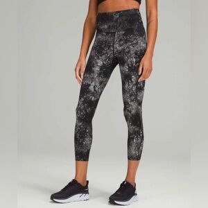Lululemon Base Pace High Rise 25” Ink Vapor I’ve Grey Multi